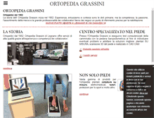 Tablet Screenshot of ortopediagrassinilegnano.com